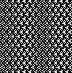 Black and white Japanese repeat pattern style, replete image, design for fabric printing