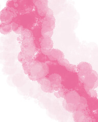 illustration of spilled watercolor pink paint isolated on white background