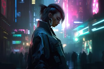 Cyberpunk Style Game Art Wallpaper Background