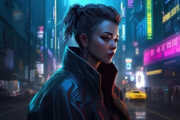 Cyberpunk Style Game Art Wallpaper Background