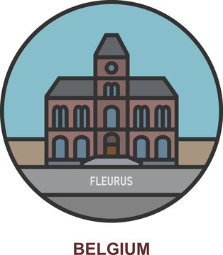 Fleurus. Cities and towns in Belgium