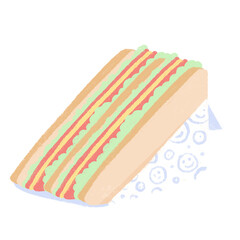 Croissant and Sandwiches