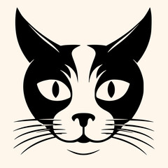 Cat vector for logo or icon, drawing Elegant minimalist style,abstract style Illustration