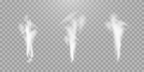 Transparent smoke or steam vector effect © Chudik
