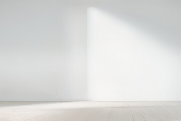 Abstract white studio background for product presentation. 