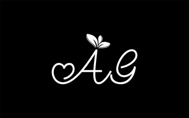 Nutrition logo and green healthy love leaf symbol with love font logo design. Heart sign leaf nature logo. Green eco letters logo