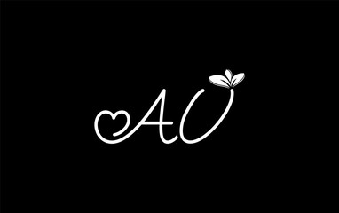 Nutrition logo and green healthy love leaf symbol with love font logo design. Heart sign leaf nature logo. Green eco letters logo