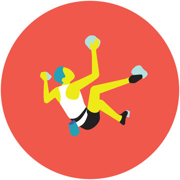 ic&ocirc;ne Jeux olympique, homme escalade