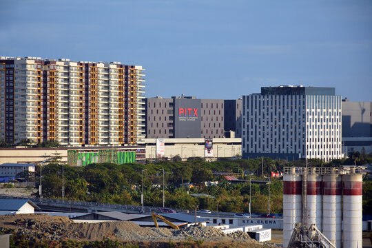 Paranaque Integrated Terminal Exchange building facade in Paranaque, Philippines