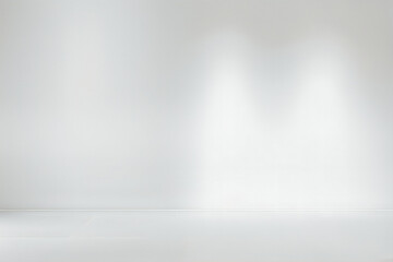 Abstract white studio background for product presentation. 