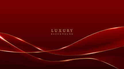 Red luxury backgrund with gold.