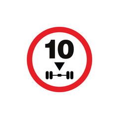 Circle Traffic Sign, Road Sign Vector Template