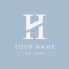 Letter H Logo Mark, Luxury, Elegant Logo