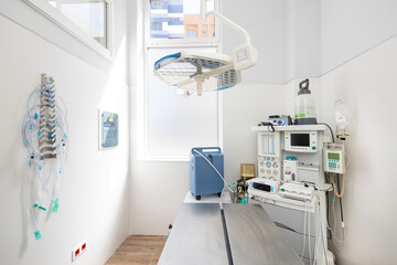 Inside view of the veterinary clinic operating room - obrazy, fototapety, plakaty