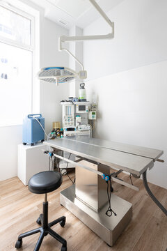 Inside view of the veterinary clinic operating room