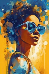 Creative expression of summer lifestyle