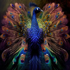 Spiritual Peacock: A Cryptic View from Behind