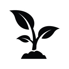 Plant icon vector on trendy design