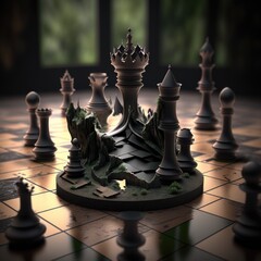Strategic Battle of the Mind: A Fantasy 4D Chess Match