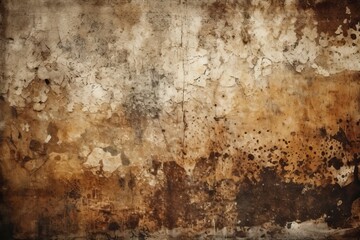 Obraz na płótnie Canvas grimy and stained wall covered in layers of dirt and grime. Generative AI