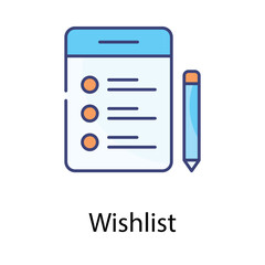 Wishlist icon. Suitable for Web Page, Mobile App, UI, UX and GUI design