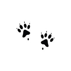 traces of a dog vector illustration