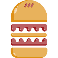 burger icon vector