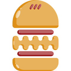burger icon vector