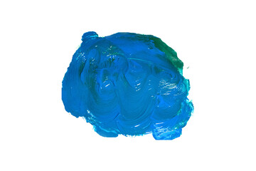 Blauer Farbklecks