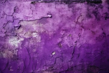 Obraz premium weathered purple wall with chipped paint. Generative AI