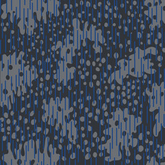 Seamless Rain Raindrop Camouflage Pattern