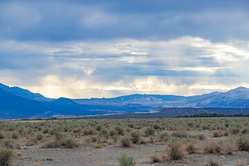 Obraz premium Beautiful clouds over Death Valley National Park