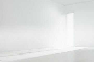 Naklejka na ściany i meble Abstract white studio background for product presentation. 