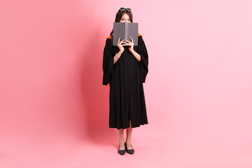 Girl with Graduation Gown