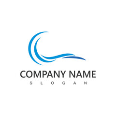 Wind Logo, Air Conditioning Icon Illustration