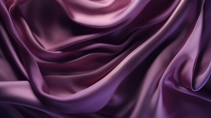 Obraz premium Smooth and Soft purple Satin Silk Background. Generative AI