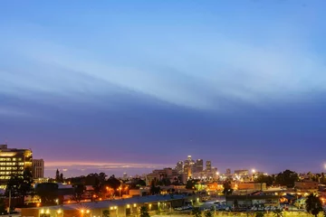 Foto op Canvas Twilight view of the Los Angeles downtown © Kit Leong