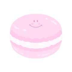 Cute macaron sweet dessert stationary sticker