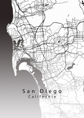 San Diego California City Map