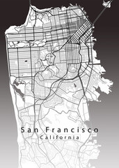 San Francisco California City Map