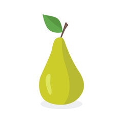 pear with leaf
