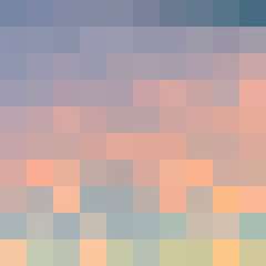 Pixel Art Squares Sunset