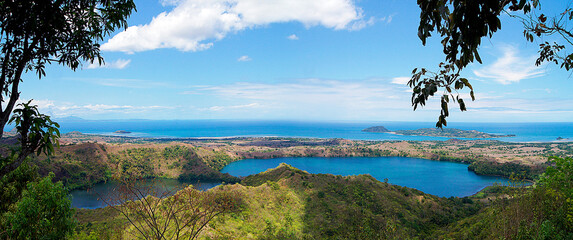Panoramic of the coast of the island of Nosy Be, Madagascar - obrazy, fototapety, plakaty