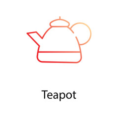 Teapot icon. Suitable for Web Page, Mobile App, UI, UX and GUI design
