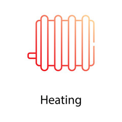 Heating icon. Suitable for Web Page, Mobile App, UI, UX and GUI design