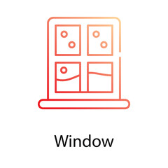 Window icon. Suitable for Web Page, Mobile App, UI, UX and GUI design