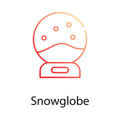 Snowglobe icon. Suitable for Web Page, Mobile App, UI, UX and GUI design