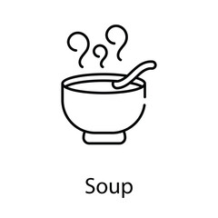Soup icon. Suitable for Web Page, Mobile App, UI, UX and GUI design