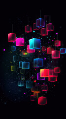 A dynamic abstract background featuring interlocking