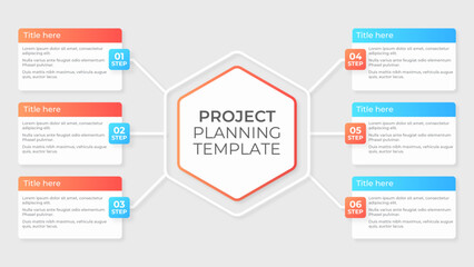circular layout diagram with 5 list of steps, circular layout diagram infographic element template